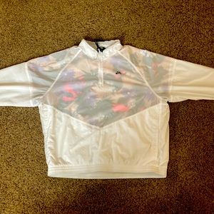XXL Nike SB hoodie-less windbreaker with floral pattern